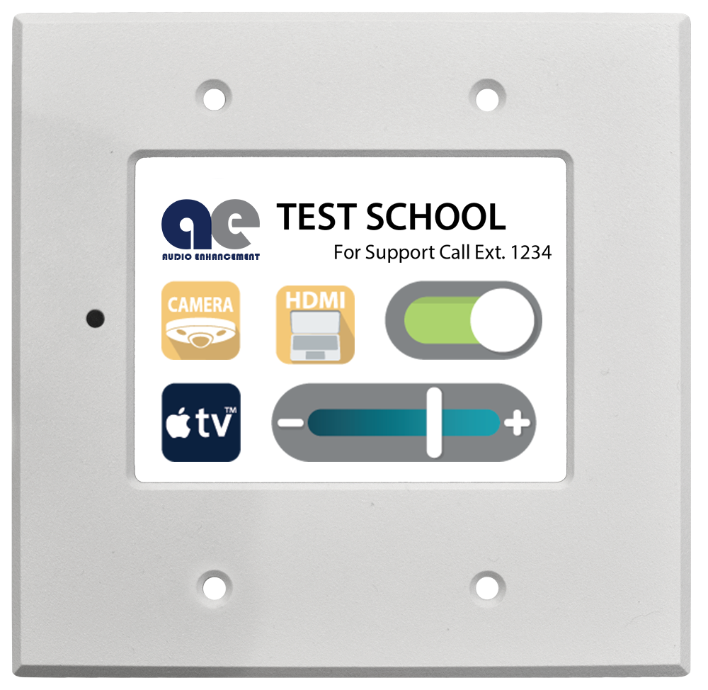 AV Touch Wall Control for Classroom Audio multi media control