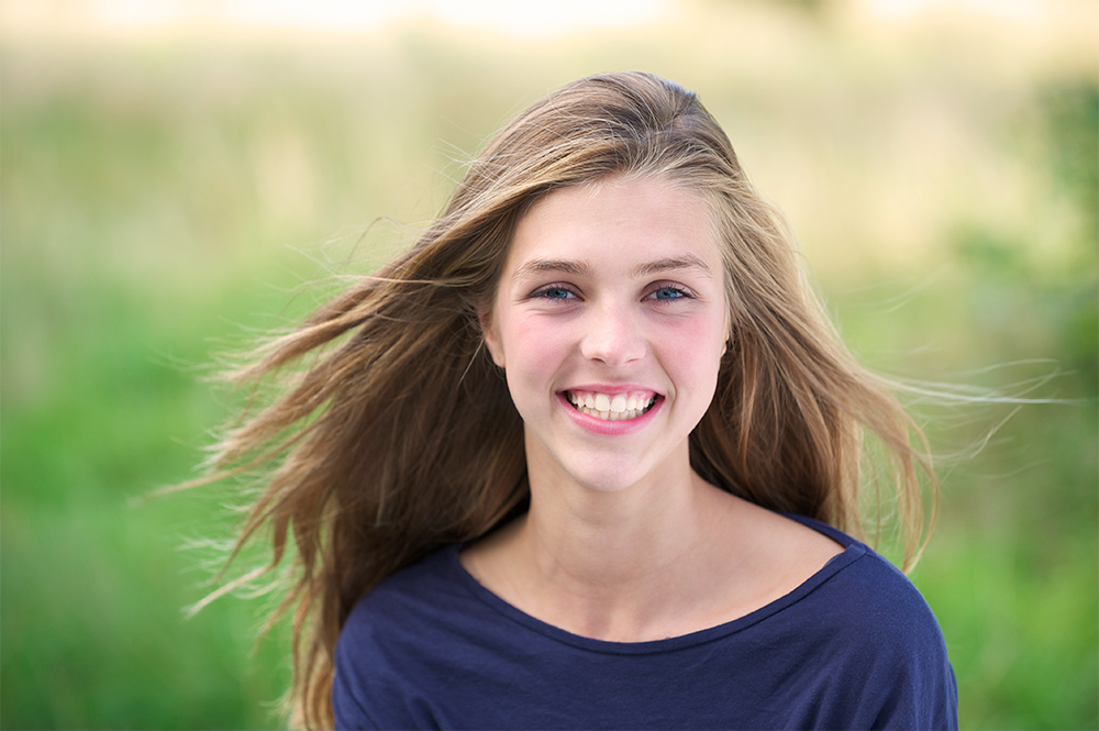 Student happy with classroom audio