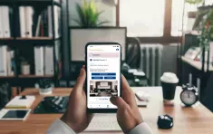 Principal holding phone EPIC APP